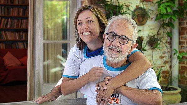 20/03/2014 - Atriz Bel Kutner e seu pai, o ator, Paulo José  por Divulgação/Arquivo A Gazeta