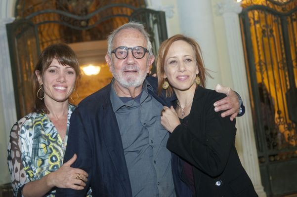 16/09/2014 - O ator Paulo José e as filhas Bel e Ana Kutner no Festival de Vitória  por Mônica Zoranelli