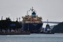 Após quarentena, navio Robert Maersk deixou o Porto de Vitória no dia 12 de agosto de 2021(Fernando Madeira)