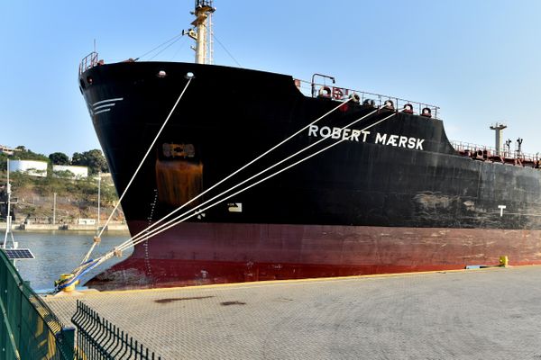 Após quarentena, navio Robert Maersk deixou o Porto de Vitória no dia 12 de agosto de 2021 por Fernando Madeira