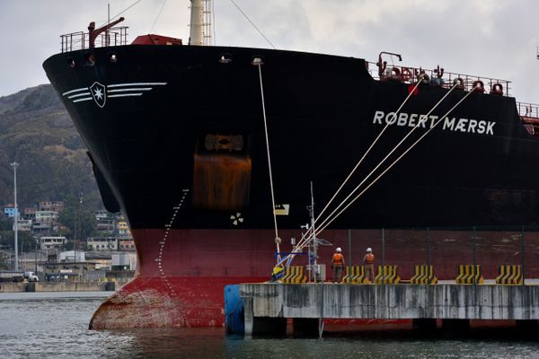 Após quarentena, navio Robert Maersk deixou o Porto de Vitória no dia 12 de agosto de 2021 por Fernando Madeira