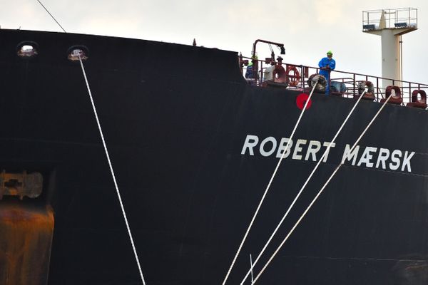 Após quarentena, navio Robert Maersk deixou o Porto de Vitória no dia 12 de agosto de 2021 por Fernando Madeira