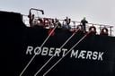Após quarentena, navio Robert Maersk deixou o Porto de Vitória no dia 12 de agosto de 2021(Fernando Madeira)