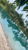 A lagoa azul, como é conhecida, fica no distrito de Piabanha do Norte, em Itapemirim(Divulgação )