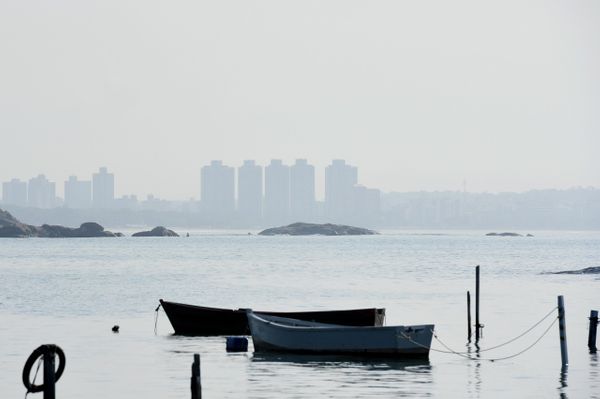 Nevoeiro cobriu parte da cidade de Vitória por Carlos Alberto Silva