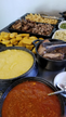 Parte do bufê com pratos servidos no restaurante Nossa Vida, em Venda Nova do Imigrante(Nossa Vida/Divulgação)