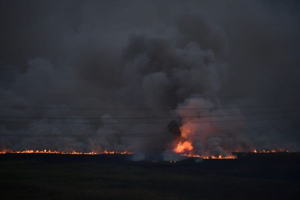 Incêndio atinge área de vegetação na Serra por Fernando Madeira