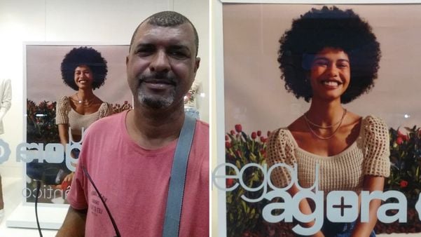Modelo Larissa Almeida emocionou internautas ao mostrar vídeo do pai orgulhoso de vê-la em vitrine