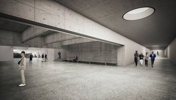 Perspectiva da expansão do Masp. Projeto utiliza o antigo edifício Dumont-Adams, vizinho ao museu, na Av. Paulista