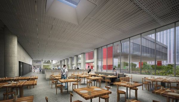 Perspectiva da expansão do Masp. Projeto utiliza o antigo edifício Dumont-Adams, vizinho ao museu, na Av. Paulista