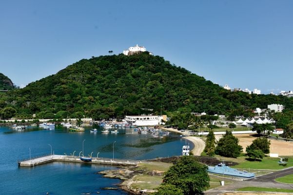 Parque da Prainha, em Vila Velha, aos pés do Convento da Penha