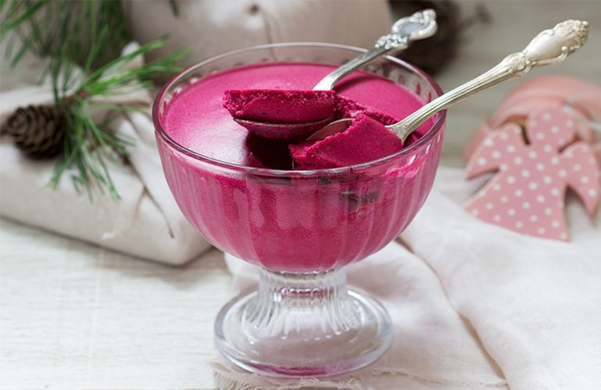 Sorvete caseiro de gelatina