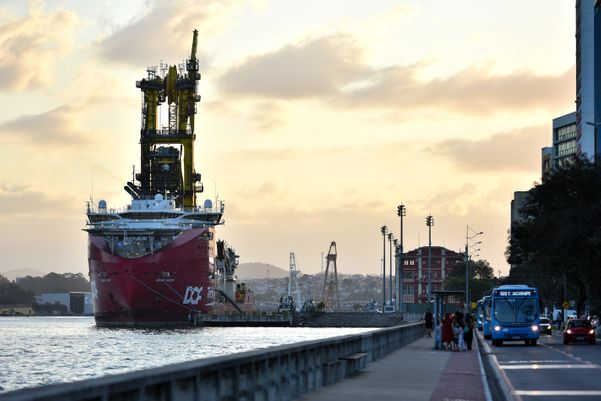 Covid-19 - Navio Skandi Búzios, atracado cumprindo quarentena no Porto de Vitória