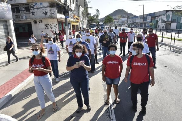 Sindirodoviários faz protesto pedindo pelo retorno dos cobradores afastados desde o início da pandemia por Ricardo Medeiros