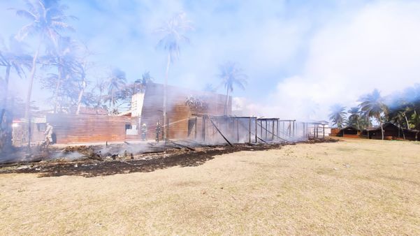 Incêndio atinge casa de shows em Guarapari por Corpo de Bombeiros/ Divulgação