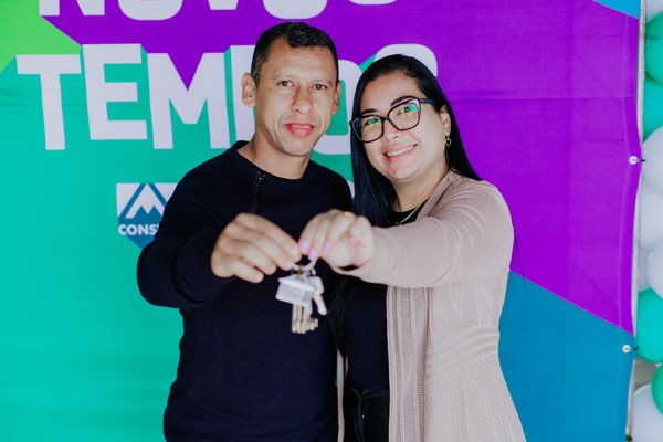 Um dos fatores que contribuíram para a realização do sonho do casal, Richard Caldeira do Nascimento, 44, e Ana Paula Souza, 41, foi a possibilidade de parcelar a entrada.