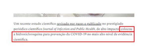 Passando a Limpo: Estudo não traz evidências que comprovem eficácia da hidroxicloroquina na prevenção à Covid-19