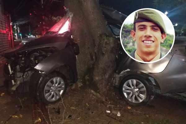 Paulo Afonso Moreira dias, 26 anos, morreu após carro bater em ávore