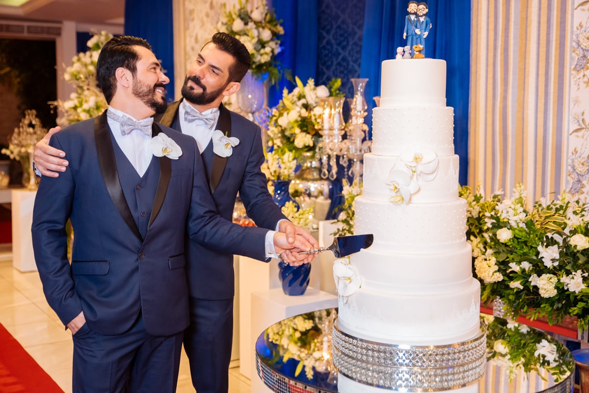 Roberto e Guilherme se casaram em Vila Velha, em outubro de 2019