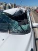 Pneu se solta de veículo na Terceira Ponte e provoca acidente grave(Leitor / A Gazeta)