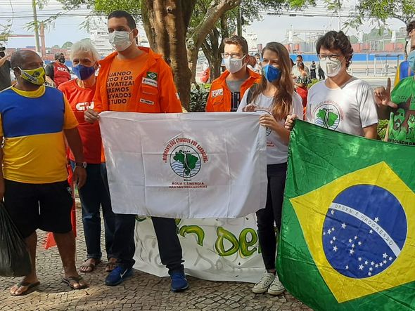 Ato do grupo Grito dos Excluídos na Praça Getúlio Cargas, em Vitória por Carlos Alberto Silva