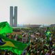 Manifestação a favor do Presidente de Jair Bolsonaro, na Esplanadas dos Ministérios, na cidade de Brasília, DF, nesta terça feira, 7 de Setembro