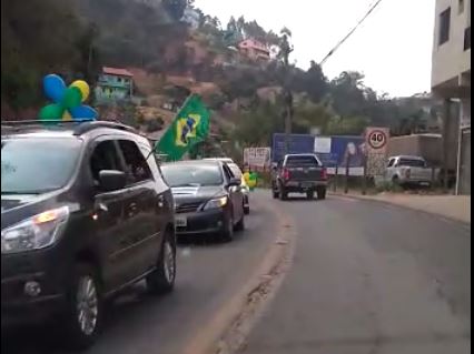 Carreata pró-Bolsonaro em Santa Maria de Jetibá