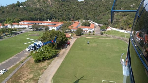 Helicópteros do Notaer sobrevoam orla da Grande Vitória por Notaer/Divulgação