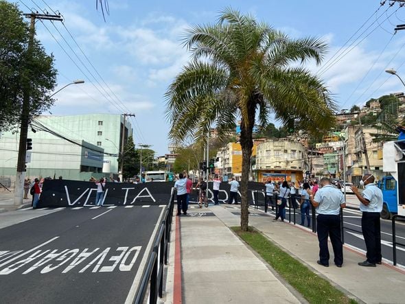 Rodoviários fazem manifestação em Vitória por Kaíque Dias