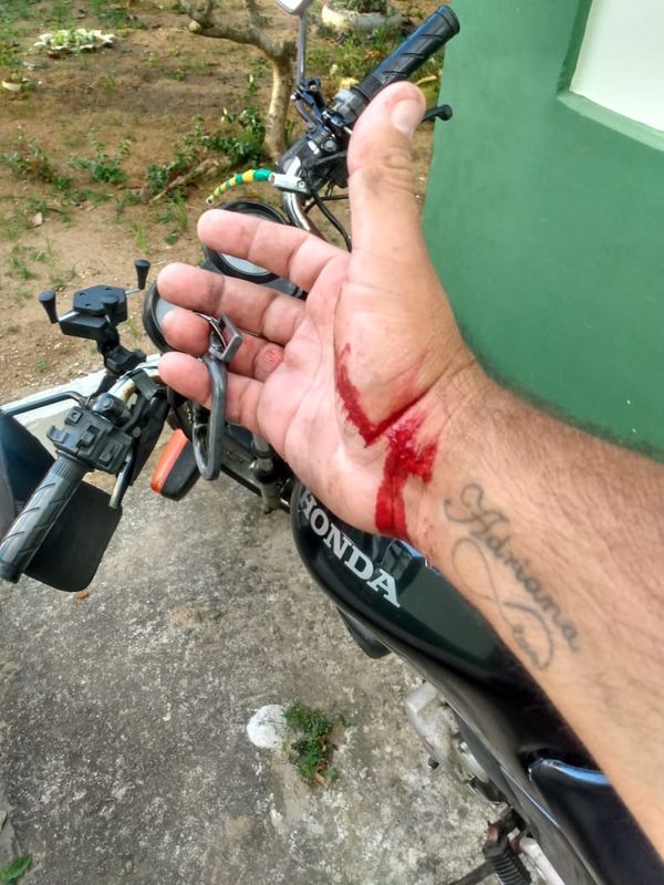 Motociclista é atingido por cavalo em Vila Velha por Divulgação | Redes sociais