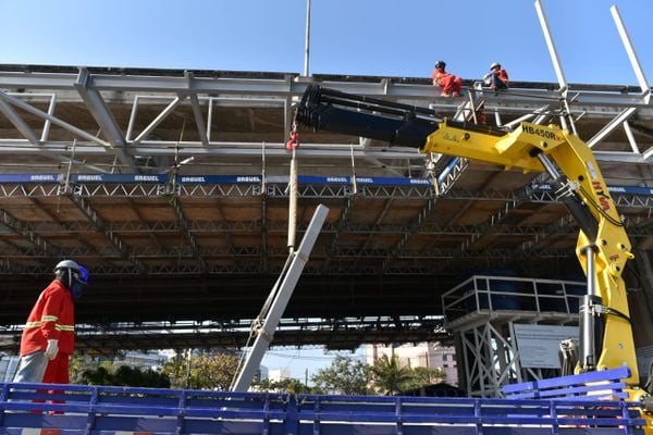 Obras na Terceira Ponte, em Vitória por Fernando Madeira