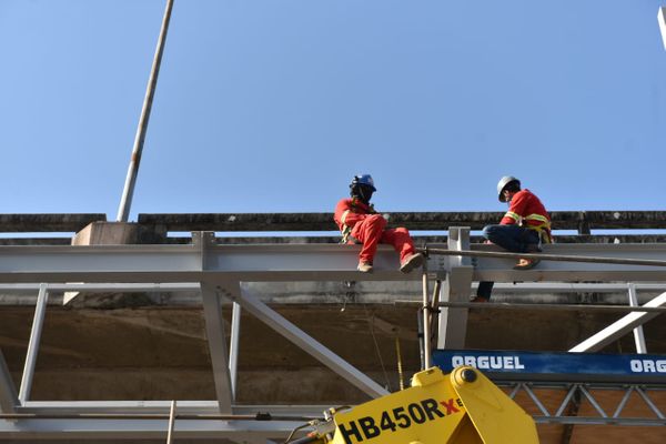 Obras na Terceira Ponte, em Vitória por Fernando Madeira