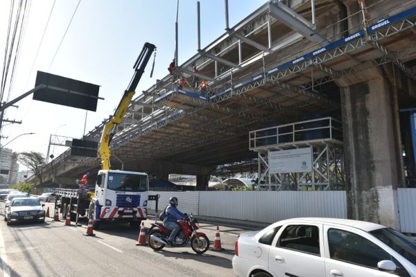 Obras na Terceira Ponte, em Vitória por Fernando Madeira