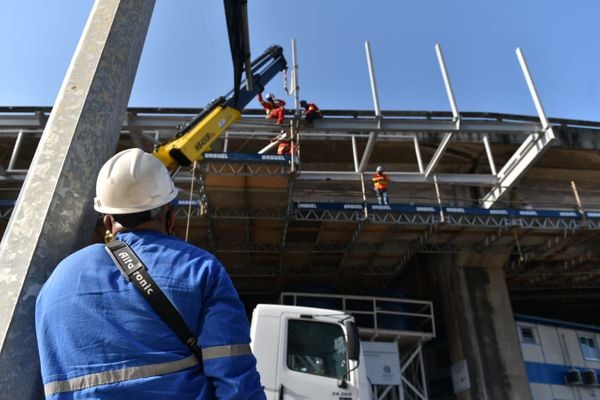 Obras na Terceira Ponte, em Vitória por Fernando Madeira