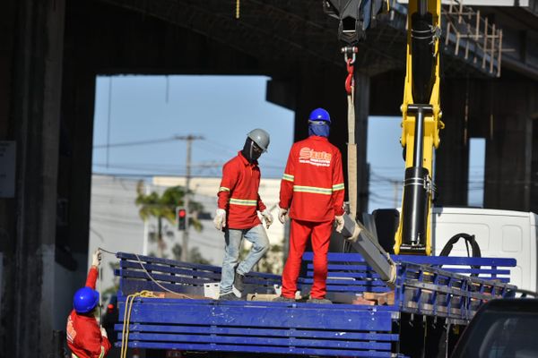 Obras na Terceira Ponte, em Vitória por Fernando Madeira