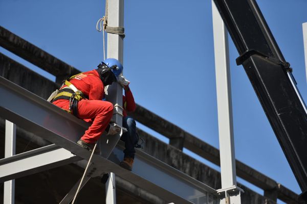 Obras na Terceira Ponte, em Vitória por Fernando Madeira