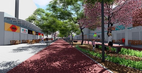 Modificações na Rua da Lama para criação de polo gastronômico por Divulgação/Prefeitura de Vitória