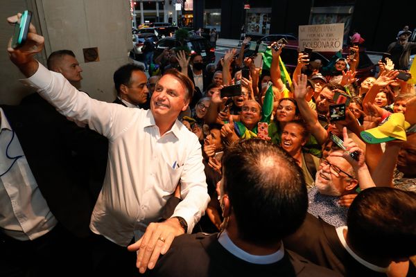 O presidente Jair Bolsonaro em visita aos Estados Unidos