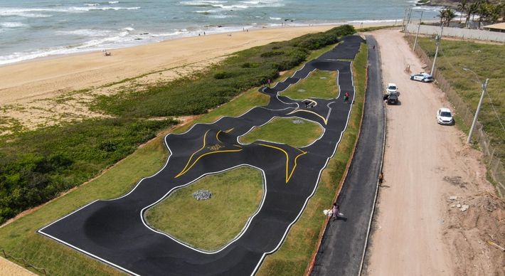 A nova pista, que fica em Ponta da Fruta, é a primeira do Espírito Santo, de acordo com a prefeitura do município. Veja fotos