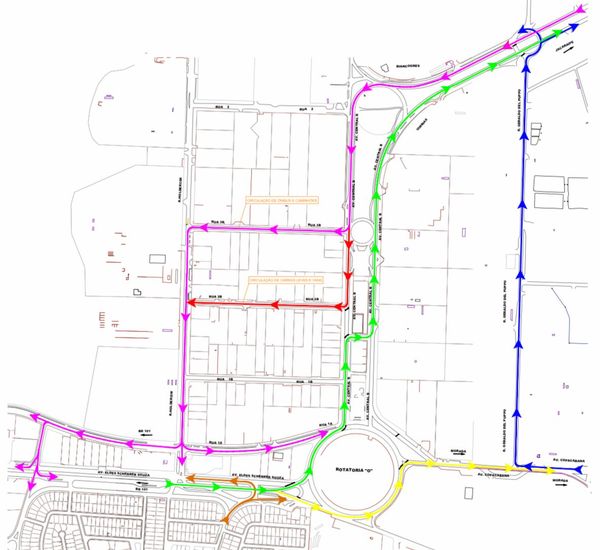 Mudanças no trânsito na Rotatória do Ó, no Parque Residencial Laranjeiras , na Serra