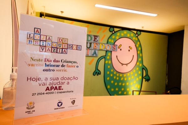 O objetivo da Loja Vazia de Brinquedos é rechear o espaço com doações de brinquedos que serão doados para instituições filantrópicas com trabalhos sociais no Estado.