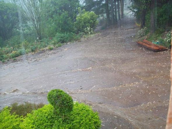 A chuva também foi registrada em grande volume por Leitor | A Gazeta