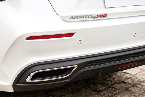 Detalhe do escapamento do Arrixo 6 PRO por Caoa Chery/Divulgação