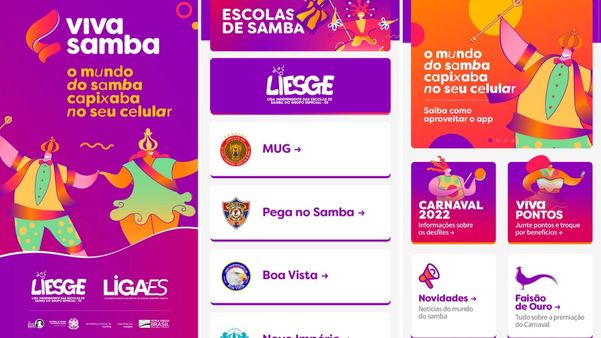 Liesge lança Viva Samba, o aplicativo oficial do Carnaval de Vitória
