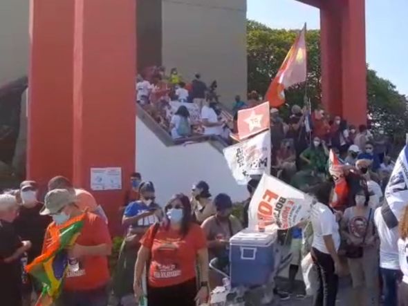 Protesto contra o governo de Jair Bolsonaro em Vitória por Vitor Jubini