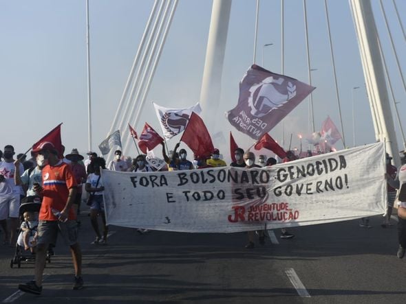 Protesto contra o governo de Jair Bolsonaro em Vitória por Vitor Jubini