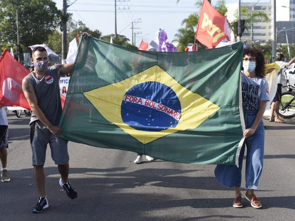 Protesto contra o governo de Jair Bolsonaro em Vitória por Vitor Jubini