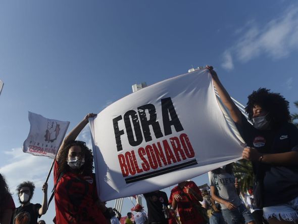 Protesto contra o governo de Jair Bolsonaro em Vitória por Vitor Jubini