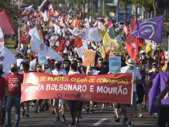 Protesto contra o governo de Jair Bolsonaro em Vitória  por Vitor Jubini