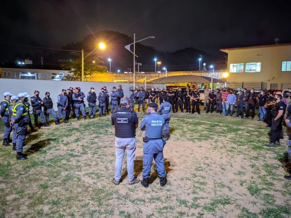 Membros da PM, da PC, dos Bombeiros, da PRF e das prefeituras de Vitória e Cariacica participaram da ação nesta sexta-feira (1)
